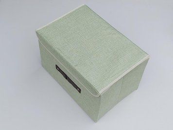 Коробка для зберігання 37 25 24 см зеленого кольору 37-25-24 фото