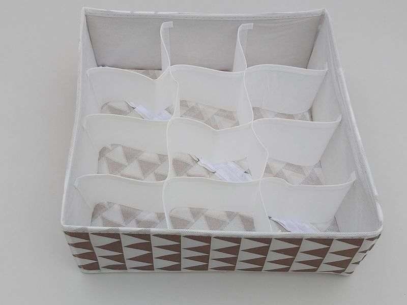 Органайзер 32&times;32&times;12 см на 12 отделений для хранения нижнего белья и мелких предметов одежды ST03 12 отделений фото