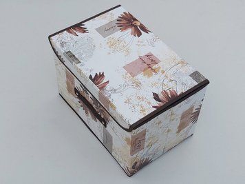 Коробка органайзер для зберігання розмір 38 25 25 см Н401 цветы фото