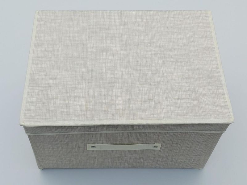 Коробка для хранения 40 30 25 см бежевого цвета 650 фото