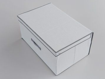 Коробка для зберігання 60 30 40 см світло сірого кольору 655 фото